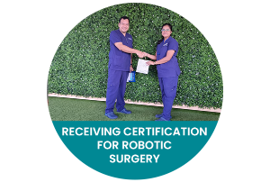 Receiving certified for robotic surgery