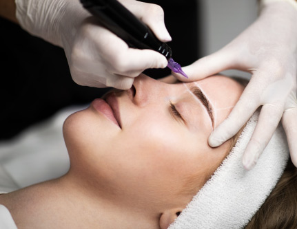eyebrow microblading treatment