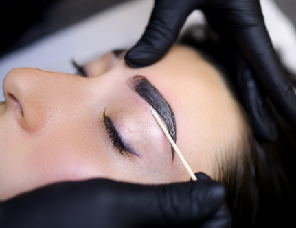 eyebrow shaping treatment