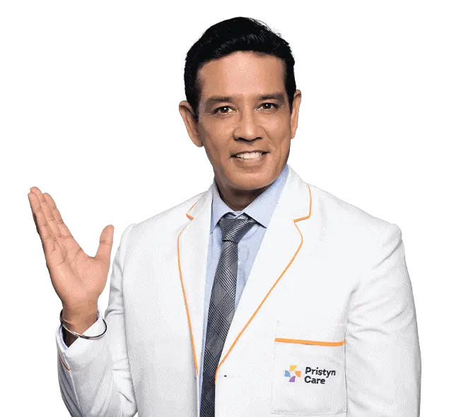 anup soni image pointing to download pristyncare mobile app