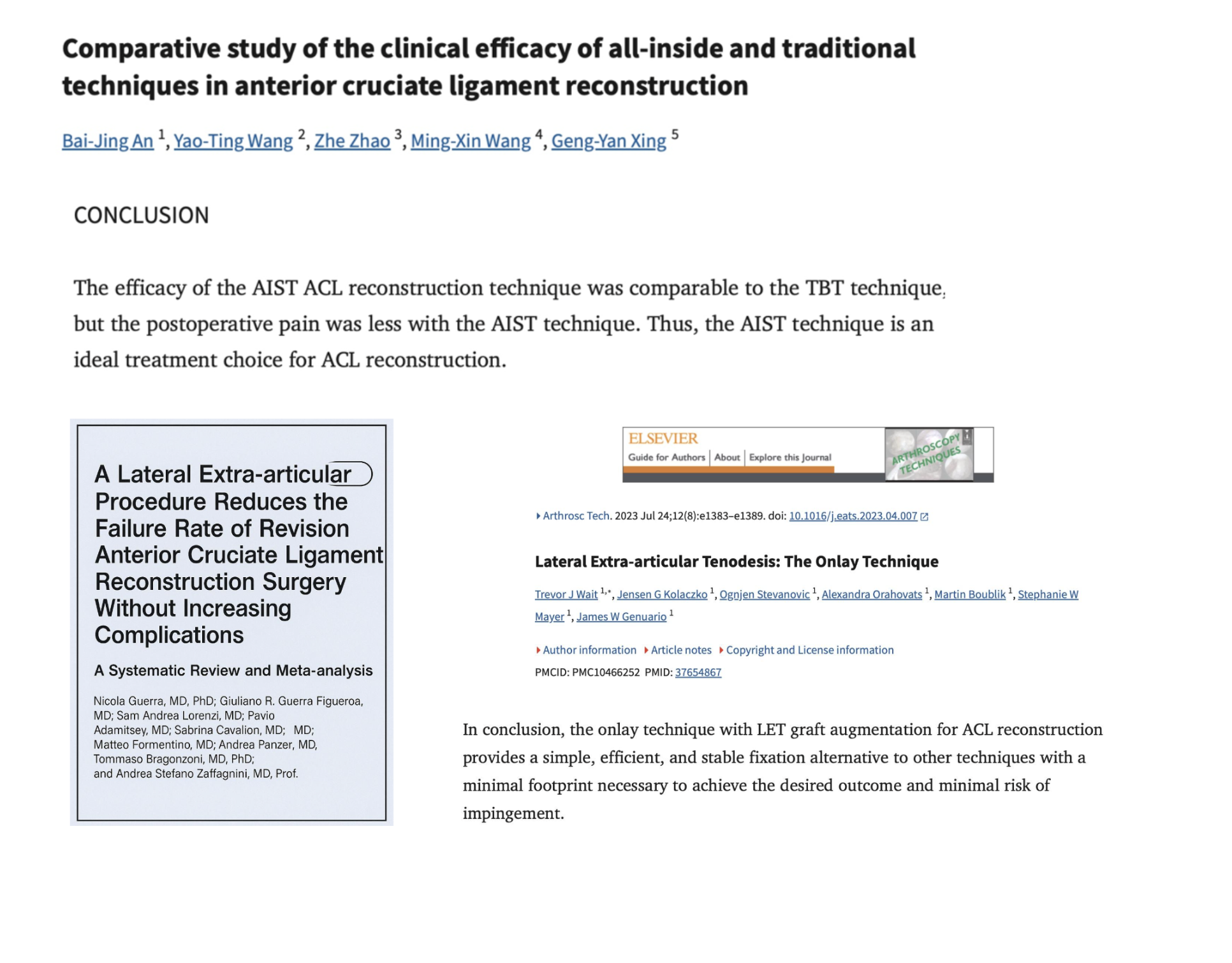 LET research studies